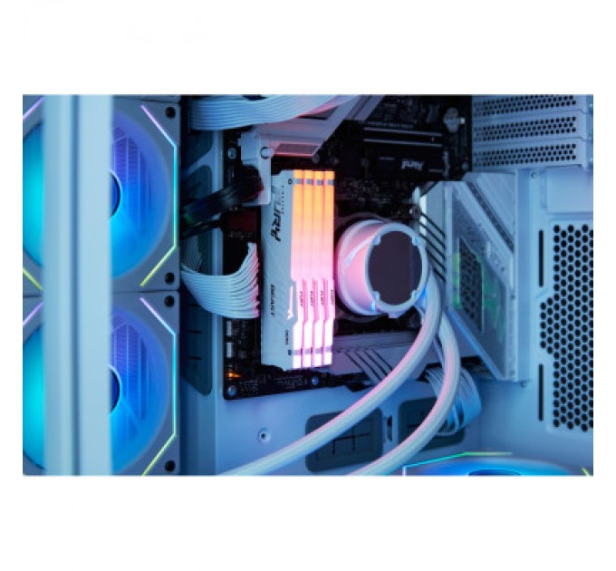 Kingston Fury (ex.HyperX) Модуль пам'яті для комп'ютера DDR5 64GB (2x32GB) 5600 MHz Beast White RGB Kingston Fury (ex.HyperX) (KF556C36BWEAK2-64)