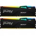 Kingston Модуль пам'яті для комп'ютера DDR5 64GB (2x32GB) 6000 MHz Beast RGB Kingston Fury (ex.HyperX) (KF560C40BBAK2-64)