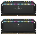 Corsair Модуль пам'яті для комп'ютера DDR5 64GB (2x32GB) 6000 MHz Dominator Platinum RGB Black Corsair (CMT64GX5M2B6000C30)