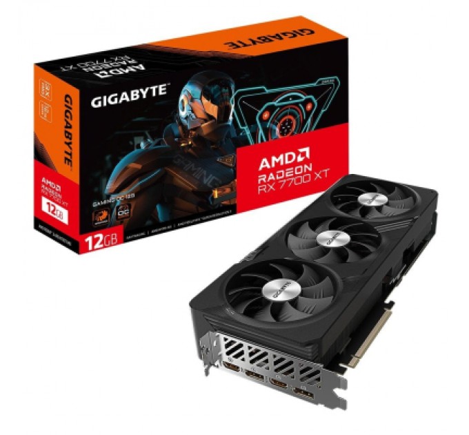 GIGABYTE Відеокарта GIGABYTE Radeon RX 7700 XT 12Gb GAMING OC (GV-R77XTGAMING OC-12GD)