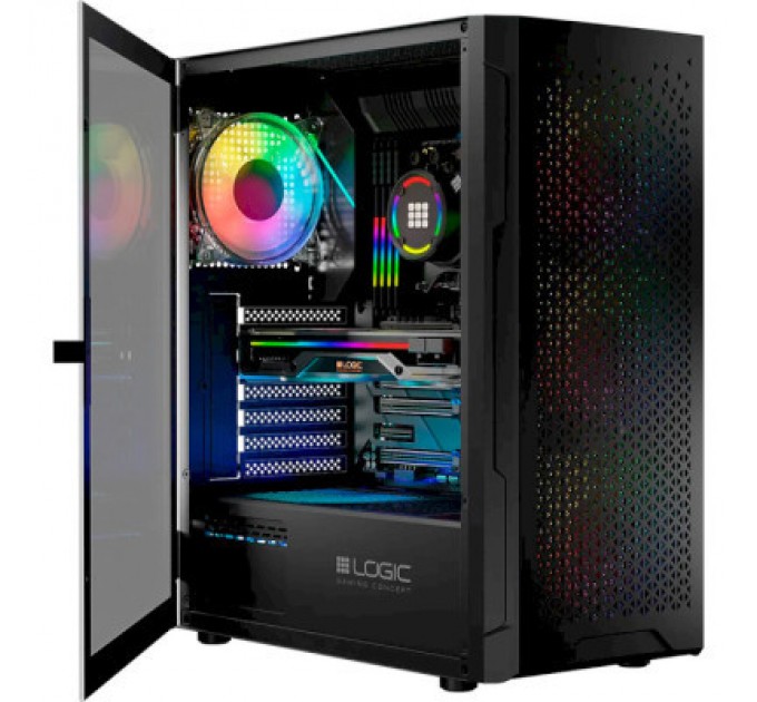 Logic concept Корпус Logic concept ARAMIS MESH+GLASS ARGB fans 4x120mm BLACK (AT-ARAMIS-10-0000000-0002)