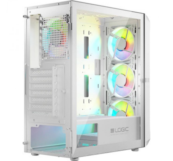 Logic concept Корпус Logic concept PORTOS MESH+GLASS ARGB fans 3x120mm WHITE (AM-PORTOS-20-0000000-0002)