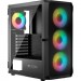 Logic concept Корпус Logic concept PORTOS MESH+GLASS ARGB fans 4x120mm BLACK (AT-PORTOS-10-0000000-0002)
