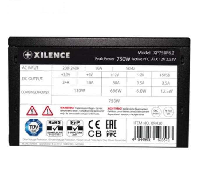 Xilence Блок живлення Xilence 750W (XP750R6.2)