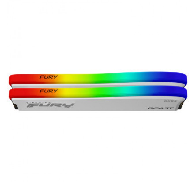 Kingston Fury (ex.HyperX) Модуль пам'яті для комп'ютера DDR4 32GB (2x16GB) 3600 MHz Beast White RGB SE Kingston Fury (ex.HyperX) (KF436C18BWAK2/32)