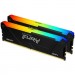 Kingston Fury (ex.HyperX) Модуль пам'яті для комп'ютера DDR4 32GB (2x16GB) 3733 MHz Beast Black RGB Kingston Fury (ex.HyperX) (KF437C19BB12AK2/32)