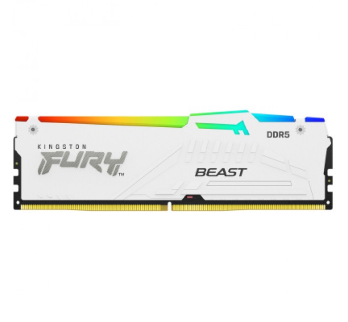 Kingston Fury (ex.HyperX) Модуль пам'яті для комп'ютера DDR5 32GB 6000 MHz Beast AM5 RGB White Kingston Fury (ex.HyperX) (KF560C36BWEA-32)