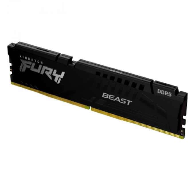 Kingston Fury (ex.HyperX) Модуль пам'яті для комп'ютера DDR5 32GB 5200 MHz Fury Beast Black Kingston Fury (ex.HyperX) (KF552C40BB-32)