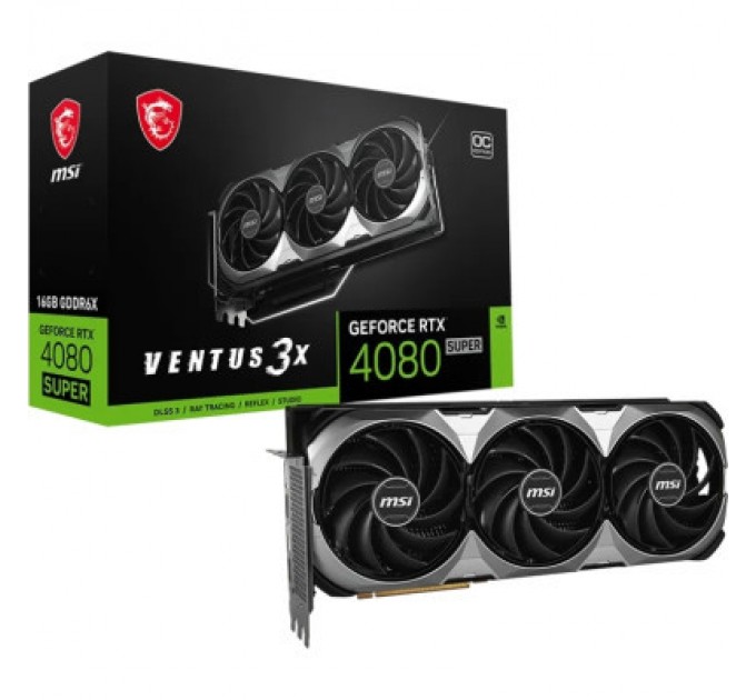 MSI Відеокарта MSI GeForce RTX4080 SUPER 16GB VENTUS 3X OC (RTX 4080 SUPER 16G VENTUS 3X OC)