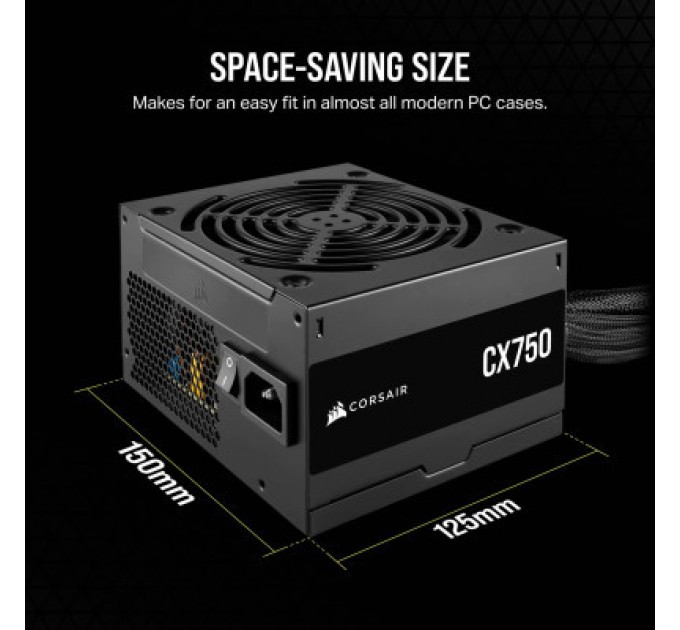 Corsair Блок живлення Corsair 750W CX750 (CP-9020279-EU)