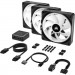 Corsair Кулер до корпусу Corsair iCUE Link QX120 RGB PWM PC Fans Starter Kit with iCUE Link System Hub (CO-9051002-WW)
