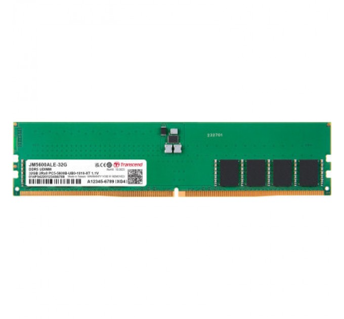 Transcend Модуль пам'яті для комп'ютера DDR5 32GB 5600 MHz JetRam Transcend (JM5600ALE-32G)