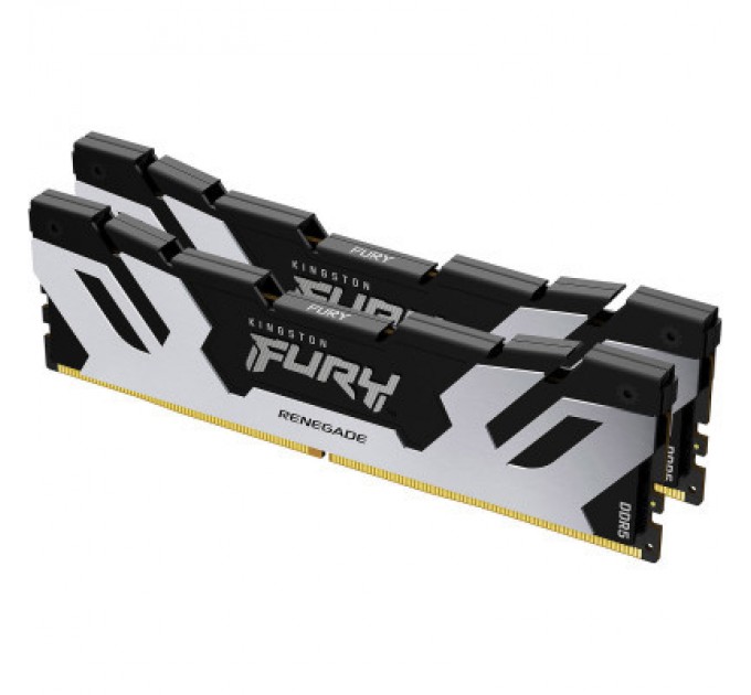 Kingston Fury (ex.HyperX) Модуль пам'яті для комп'ютера DDR5 32GB (2x16GB) 6800 MHz Renegade Silver XMP Kingston Fury (ex.HyperX) (KF568C36RSK2-32)