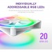 NZXT Кулер до корпусу NZXT F140RGB Duo (RF-D14SF-W1)