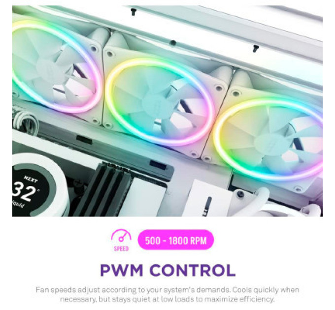 NZXT Кулер до корпусу NZXT F120RGB Duo (RF-D12SF-W1)