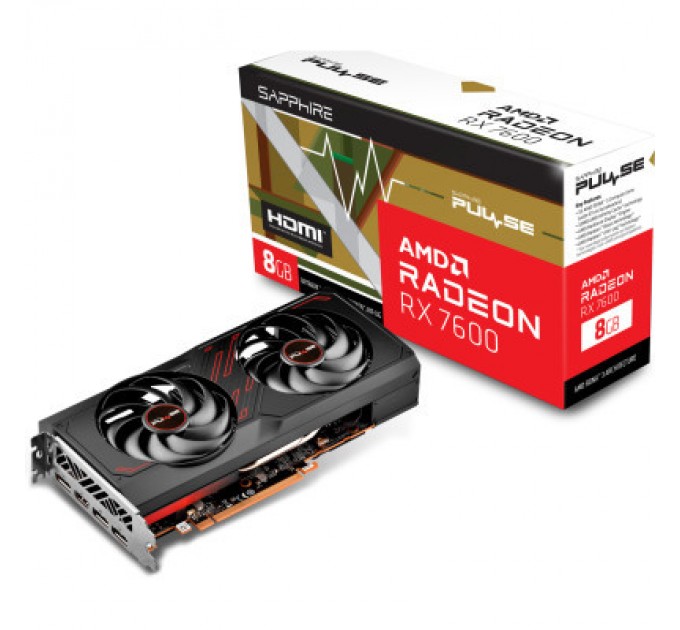 Sapphire Відеокарта Sapphire Radeon RX 7600 8Gb PULSE (11324-01-20G)