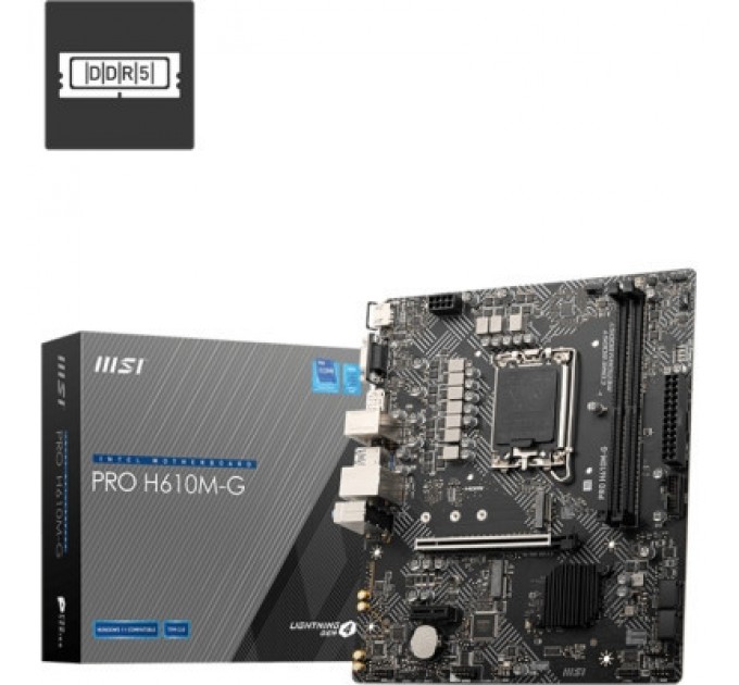 MSI Материнська плата MSI PRO H610M-G