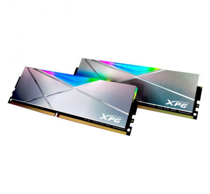 ADATA Модуль пам'яті для комп'ютера DDR4 64GB (4x16GB) 3600 MHz XPG Spectrix D50 RGB Tungsten ADATA (AX4U360016G18I-QCTG50)