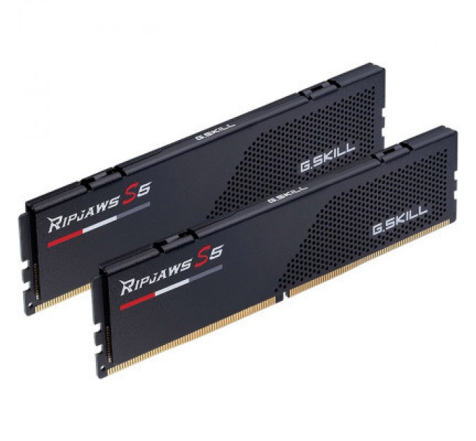 G.Skill Модуль пам'яті для комп'ютера DDR5 32GB (2x16GB) 5600 MHz Ripjaws S5 Matte Black G.Skill (F5-5600J3036D16GX2-RS5K)