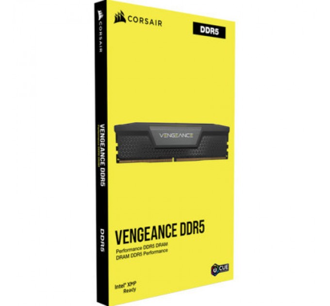 Corsair Модуль пам'яті для комп'ютера DDR5 32GB (2x16GB) 6000 MHz Vengeance Black Corsair (CMK32GX5M2B6000C36)
