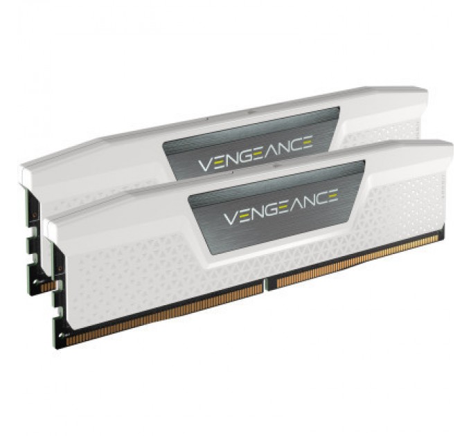 Corsair Модуль пам'яті для комп'ютера DDR5 64GB (2x32GB) 6000 MHz Vengeance White Corsair (CMK64GX5M2B6000C40W)