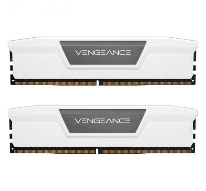 Corsair Модуль пам'яті для комп'ютера DDR5 64GB (2x32GB) 6000 MHz Vengeance White Corsair (CMK64GX5M2B6000C40W)