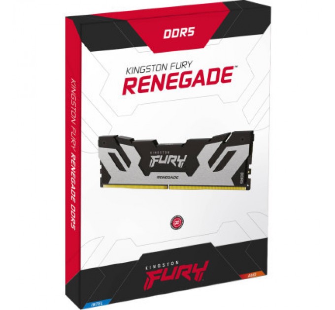 Kingston Fury (ex.HyperX) Модуль пам'яті для комп'ютера DDR5 16GB 7200 MHz Renegade Black/Silver Kingston Fury (ex.HyperX) (KF572C38RS-16)