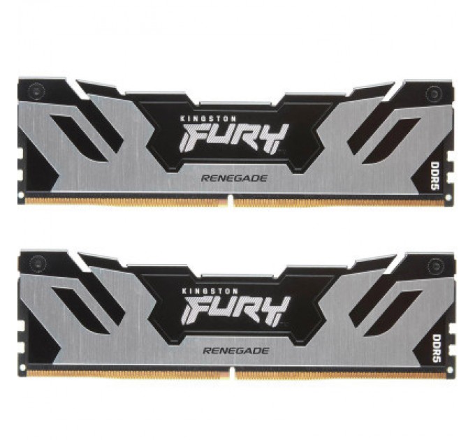 Kingston Fury (ex.HyperX) Модуль пам'яті для комп'ютера DDR5 32GB (2x16GB) 7200 MHz Renegade Black/Silver Kingston Fury (ex.HyperX) (KF572C38RSK2-32)