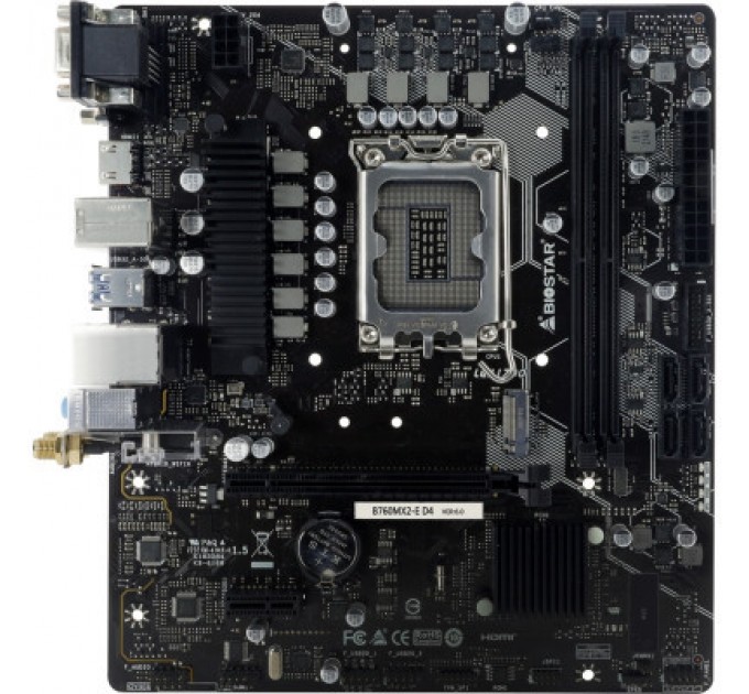 Biostar Материнська плата Biostar B760MX2-E D4