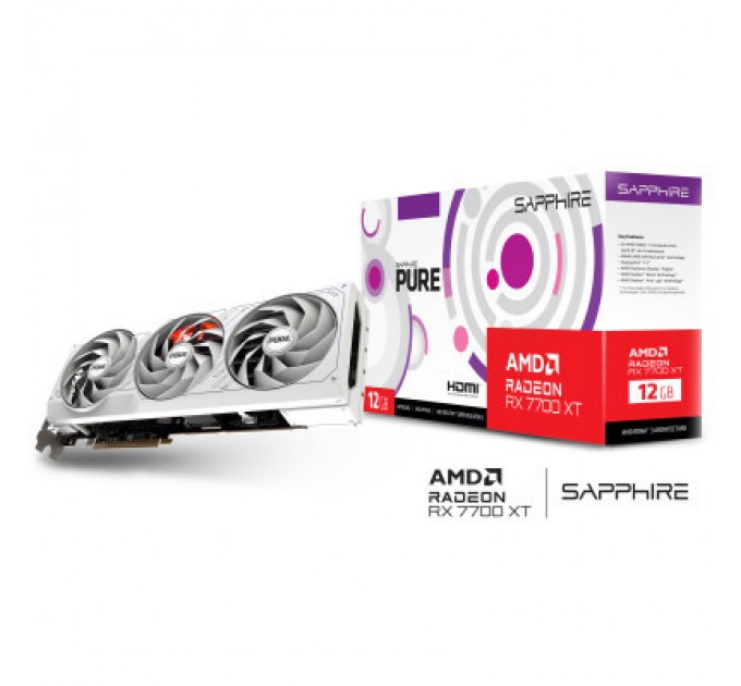 Sapphire Відеокарта Sapphire Radeon RX 7700 XT 12GB PURE (11335-03-20G)