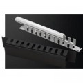 Mirsan Кабельний організатор 19" 1U гребінка, RAL 9005 Mirsan (MR.OKK1U19.01)