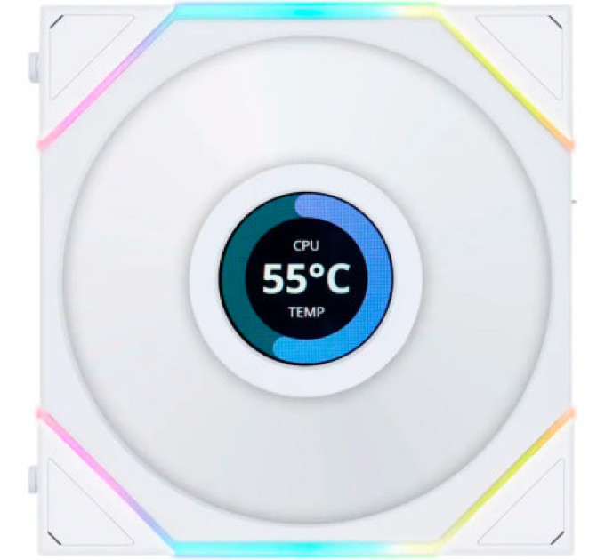 Lian Li Кулер до корпусу Lian Li TLLCD 120-3, White Cooler (G99.12TLLCD3W.00)