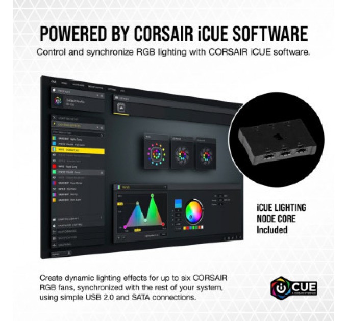 Corsair Кулер до корпусу Corsair ML140 RGB Elite Premium Dual Pack (CO-9050119-WW)