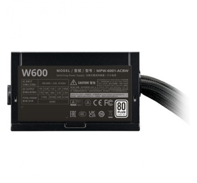 CoolerMaster Блок живлення CoolerMaster 600W (MPW-6001-ACBW-BEU)
