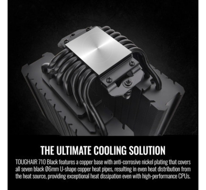 ThermalTake Кулер до процесора ThermalTake TOUGHAIR 710 Black (7 CL-P117-CA14BL-A)