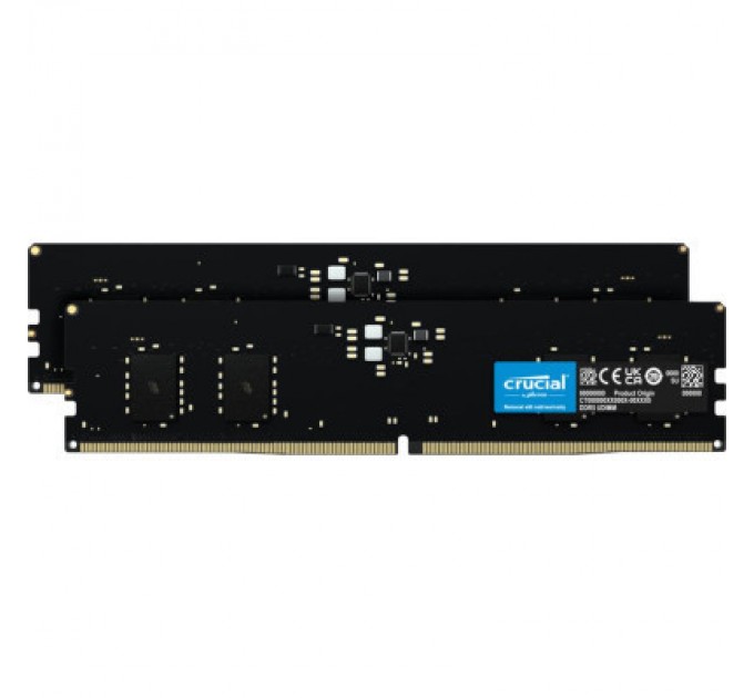 Micron Модуль пам'яті для комп'ютера DDR5 16GB (2x8GB) 5200 MHz Micron (CT2K8G52C42U5)