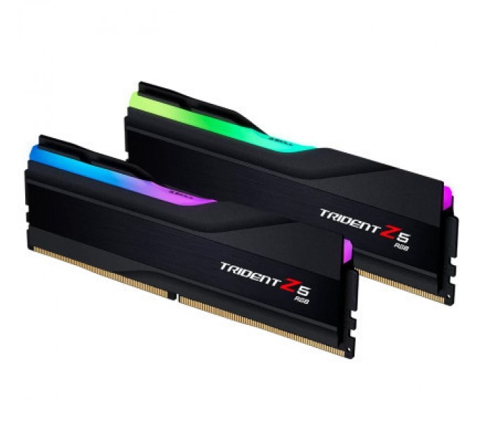 G.Skill Модуль пам'яті для комп'ютера DDR5 32GB (2x16GB) 5200 MHz Trident Z5 RGB Black G.Skill (F5-5200J3636C16GX2-TZ5RK)
