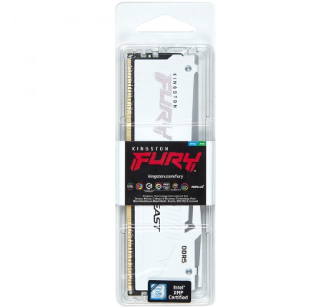 Kingston Fury (ex.HyperX) Модуль пам'яті для комп'ютера DDR5 32GB 6000 MHz Renegade White XMP Kingston Fury (ex.HyperX) (KF560C30BWA-32)