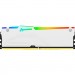 Kingston Fury (ex.HyperX) Модуль пам'яті для комп'ютера DDR5 16GB 6800 MHz Beast White RGB XMP Kingston Fury (ex.HyperX) (KF568C34BWA-16)