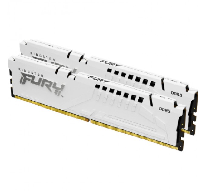 Kingston Fury (ex.HyperX) Модуль пам'яті для комп'ютера DDR5 32GB (2x16GB) 6400 MHz Beast White EXPO Kingston Fury (ex.HyperX) (KF564C32BWEK2-32)
