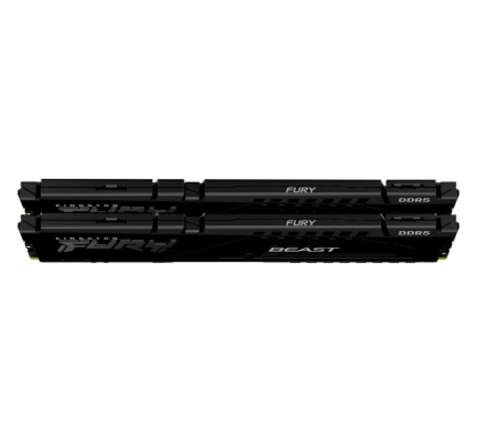 Kingston Fury (ex.HyperX) Модуль пам'яті для комп'ютера DDR5 64GB (2x32GB) 6000 MHz Beast Black EXPO Kingston Fury (ex.HyperX) (KF560C30BBEK2-64)