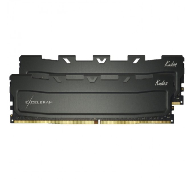 eXceleram Модуль пам'яті для комп'ютера DDR4 32GB (2x16GB) 2666 MHz Black Kudos eXceleram (EKBLACK4322619XD)