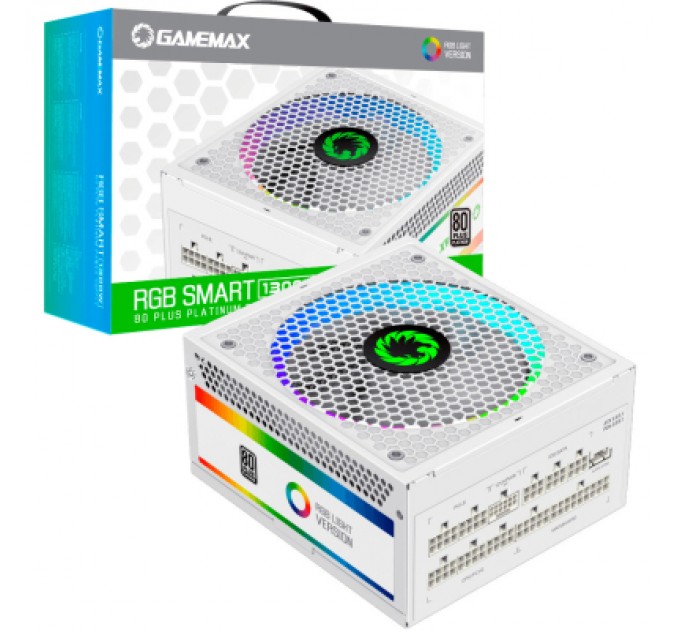 Gamemax Блок живлення Gamemax 1300W RGB-1300 WH (RGB-1300 WH (ATX3.0/3.1 PCIe5.)