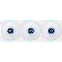 Кулер до корпусу Lian Li Reverse TL LCD 120-3, White (G99.12RTLLCD3W.00)