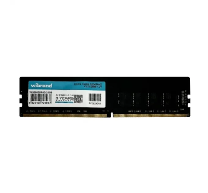Wibrand Модуль пам'яті для комп'ютера DDR4 32GB 3200 MHz Wibrand (WI3200DDR4D/32GB)