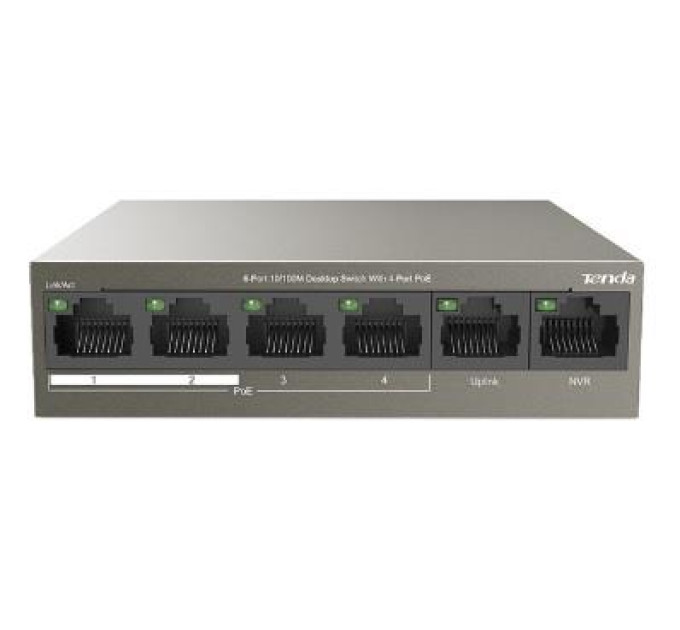 Tenda Комутатор мережевий Tenda TEF1106P-4-63W