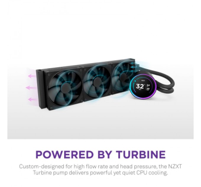 Система рідинного охолодження NZXT Kraken Elite 360mm AIO (RL-KN36E-B2)