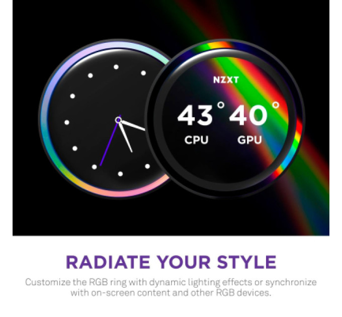 NZXT Система рідинного охолодження NZXT Kraken Elite RGB 360mm AIO (RL-KR36E-B2)