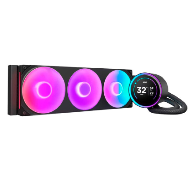 NZXT Система рідинного охолодження NZXT Kraken Elite RGB 360mm AIO (RL-KR36E-B2)