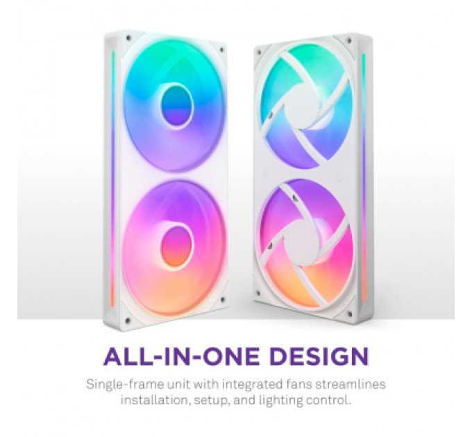 NZXT Кулер до корпусу NZXT F280 RGB Core Fan (Single Frame) - White (RF-U28HF-W1)